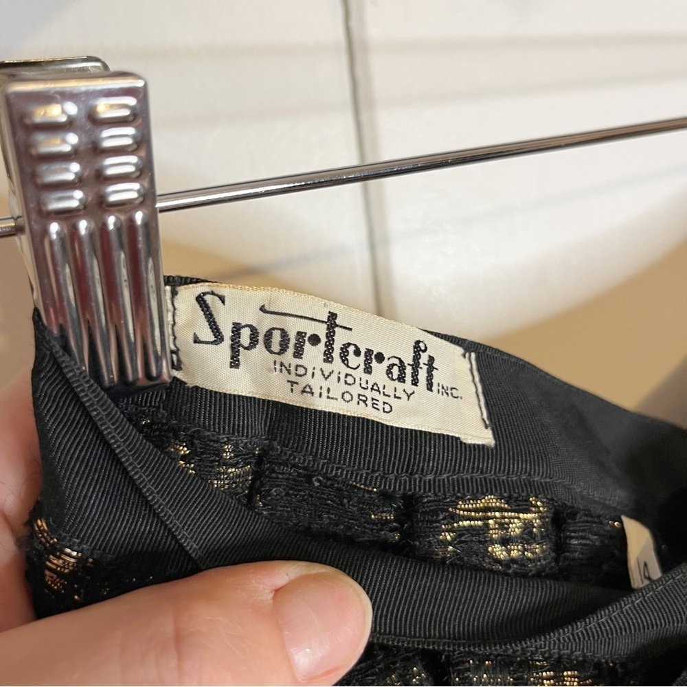 Sportcraft Inc. Black and Gold Skirt. - Picture 8 of 10